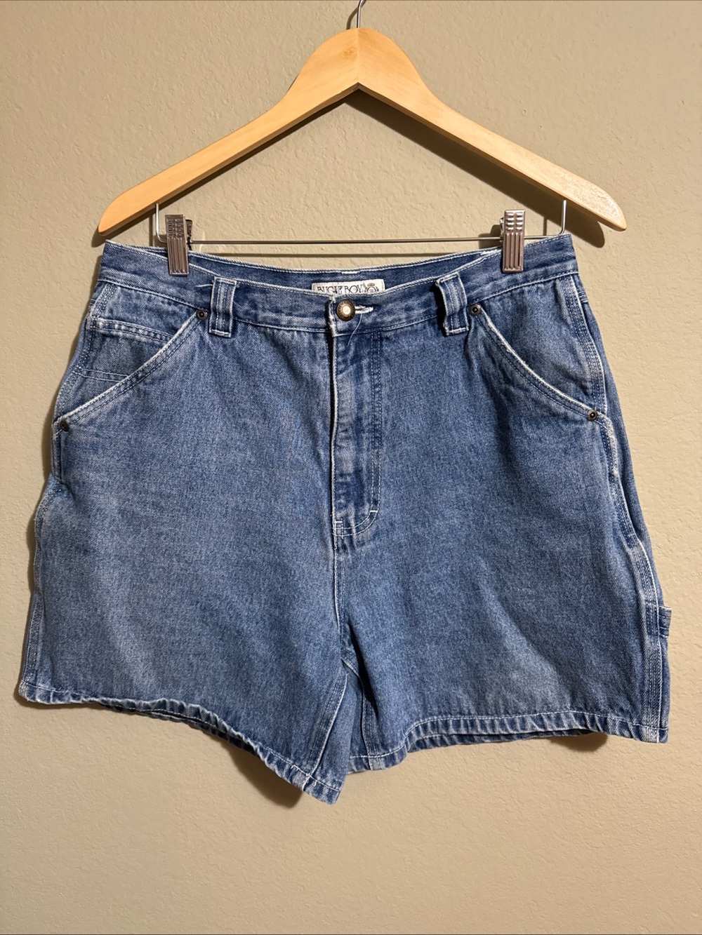 Bugle Boy Vintage Denim Shorts, Women’s Size 14 Mom Jeans High Waist - VTG
